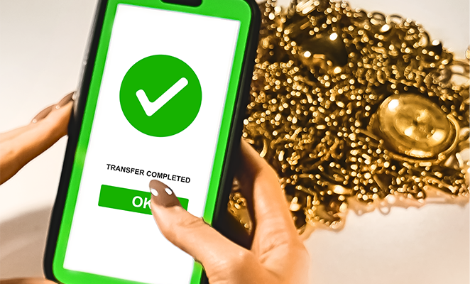 Mobile banking transfer