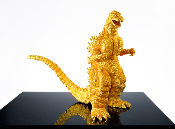 Gold Godzilla Statue